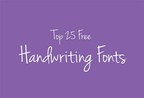 Cool Fonts 25 Free Handwriting Fonts For Designers