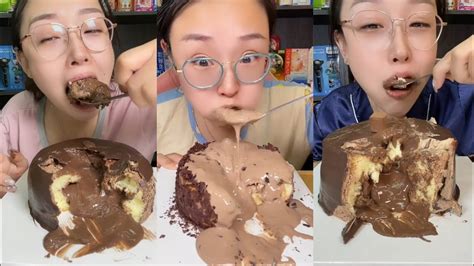 MUKBANG ASMR DANGAO LAVA CAKE KUAISHOU KWAI VIDEO Chinese Eatingshow