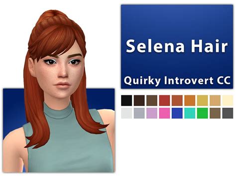 Qicc Selena Hair Maxis Match Sims 4 Hair Setting