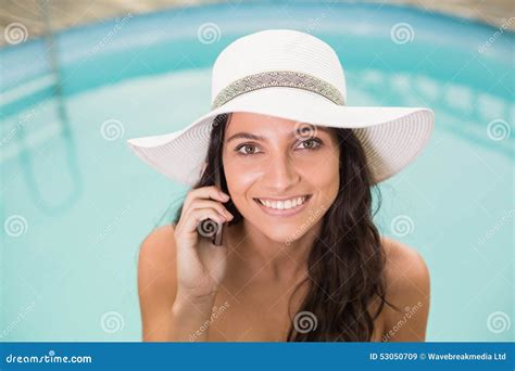 Beautiful Woman In Bikini Relaxing Stock Image Image Of Beautiful