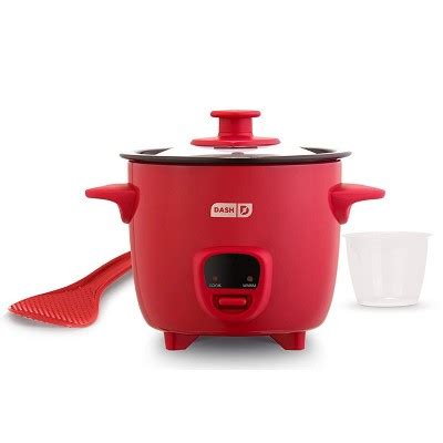Dash Mini Ounce Rice Cooker In Red With Keep Warm Setting Target