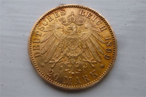 Antiques Atlas 20 Mark German Gold Coin Willhelm Ii 1899