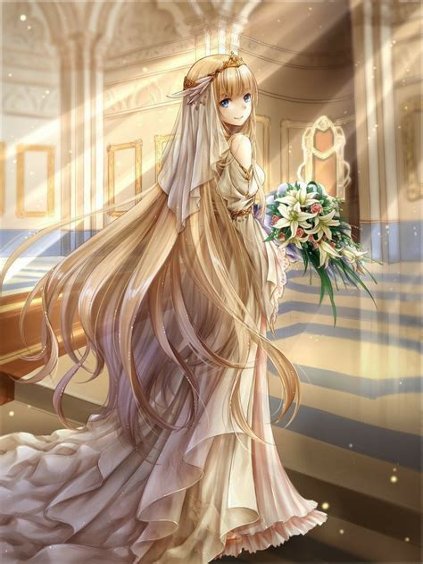 Pin By Monamuh On Pinterest Anime Princess Anime Wedding Anime Dress