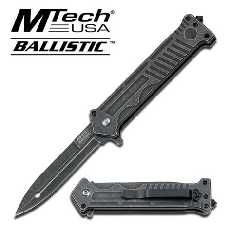 Mtech Joker Futuristic Stonewash Gray Spring Assisted Tactic