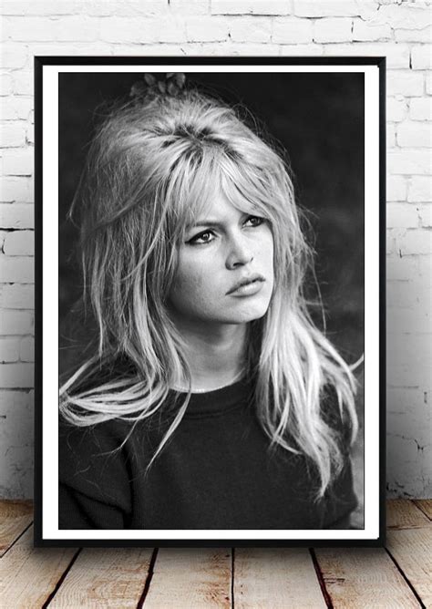 Brigitte Bardot Vintage French Actress Poster Style Print