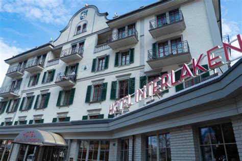 Interlaken Switzerland April 19th 2021 Hotel Interlaken In The