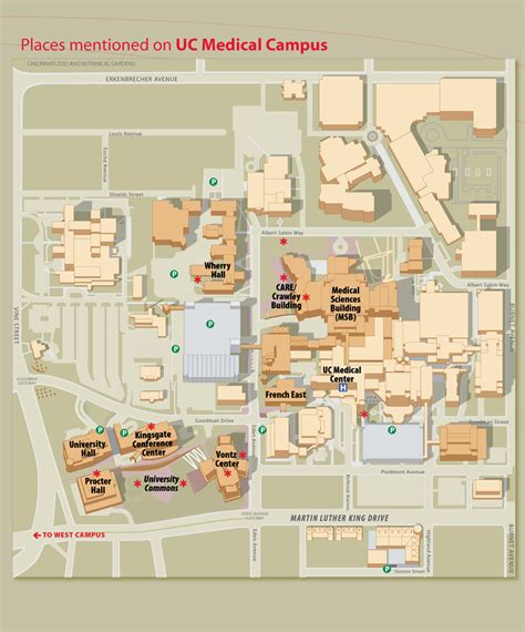 University Of Cincinnati Hospital Map