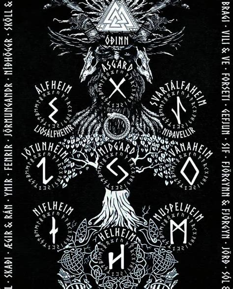 Norse Division On Instagram The Nine Worlds In Norse Mythology Are Held In The Branches And