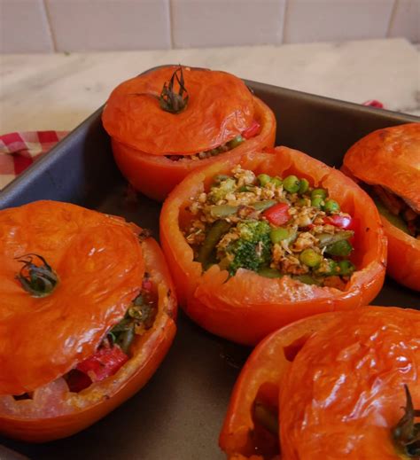 Tomates farcies végétariennes - Comment j'ai changé de vie