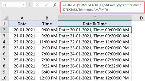 Combine Date And Time In Excel Easy Formula
