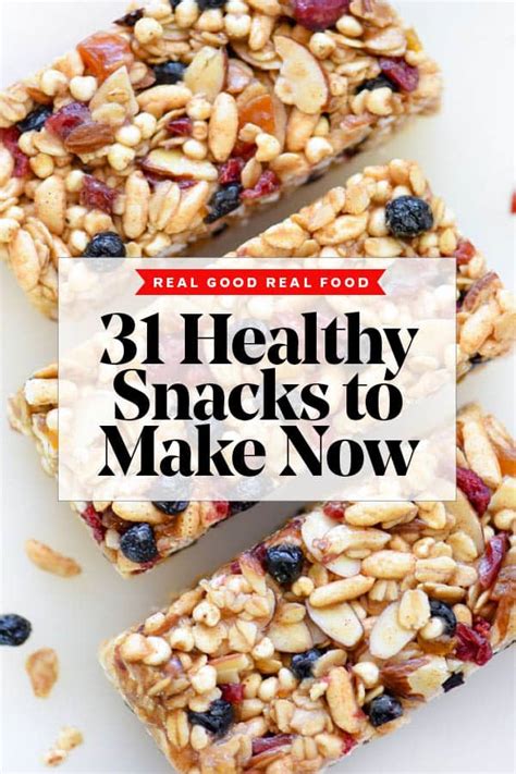 31 Days Of Healthy Snack Recipes To Make Now Foodiecrush Com