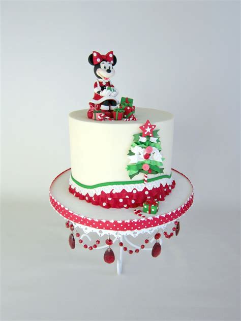 May your christmas be graced with peace, joy, and blessings! Delectable Cakes: Adorable Minnie Mouse 'Christmas' Birthday Cake