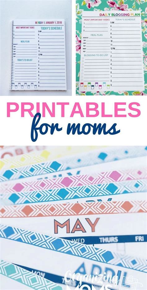Printables For Moms Mom Planner Printables Organized Mom Mom Printable
