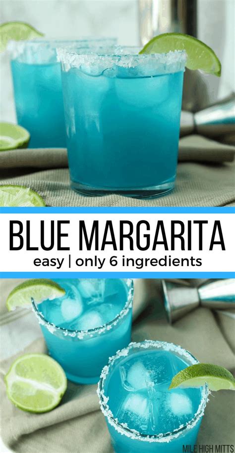 Blue Margarita Mile High Mitts Alcohol Recipes