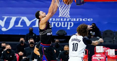 Embiid Simmons Lead 76ers Past Short Handed Nets 124 108 The Seattle Times