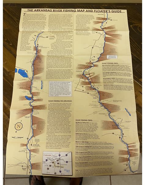 New Arkansas River Fishing Map And Floaters Guide Royal Gorge Anglers