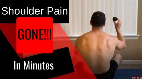 Shoulder Pain Relief Exercises Rotator Cuff Release Youtube