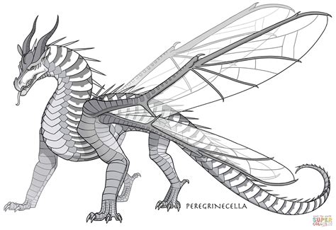 Hivewing Dragon coloring page | Free Printable Coloring Pages