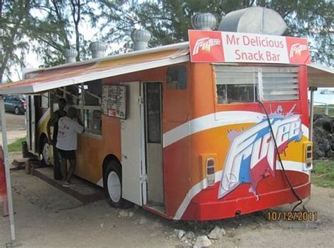Food Truck On The Beach Review Of Mr Delicious Enterprise Barbados Tripadvisor