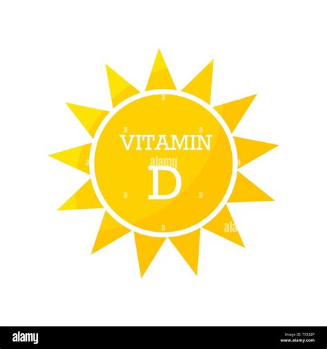 Vitamin D Sun Design Vector Illustration Stock Vector Image And Art Alamy
