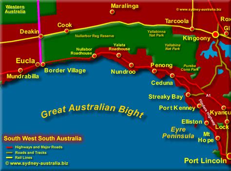 Sw South Australia Map