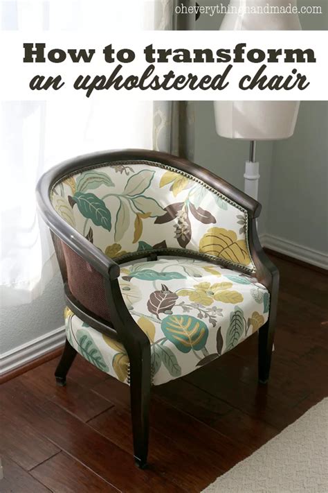 Diy How To Transform An Upholstered Chair