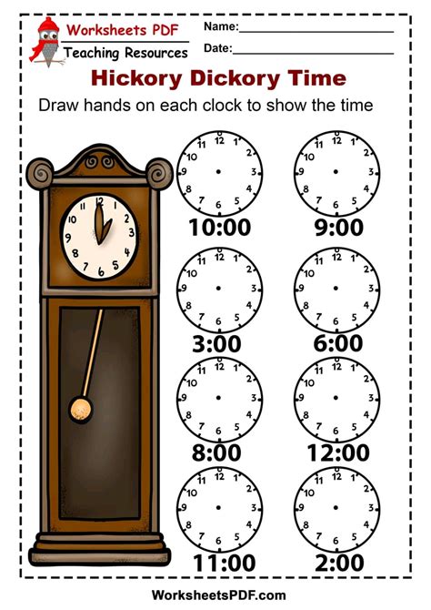 Printable Worksheet For Telling Time