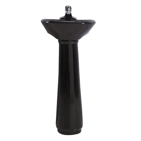 Floating bathroom sinks are easy to install and can be very attractive in any bathroom. Black Corner Small Pedestal Bathroom Sink Vitreous China Renovator's Supply