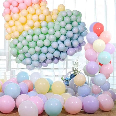 Buy 200 Pcs Assorted Macaron Balloonsmacaron Candy Rainbow Colorful