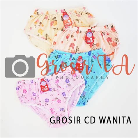 Jual Gta Lusinan 12 Pcs Celana Dalam Wanita Motif Cd Lokal Murah Ukuran