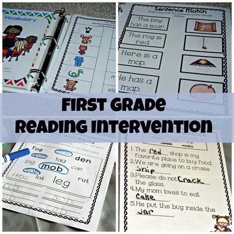 First Grade Reading Intervention Binder | Reading intervention, First grade reading, Reading ...