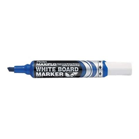 Pentel Mwl Maxiflo Whiteboard Marker Chisel Point Blue Winc