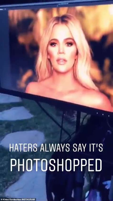 Check out exclusive clips from videos only found on khloé kardashian's official app! Khloe Kardashian wows photoshoot while she slams back at 'haters' who 'say it's photoshopped ...