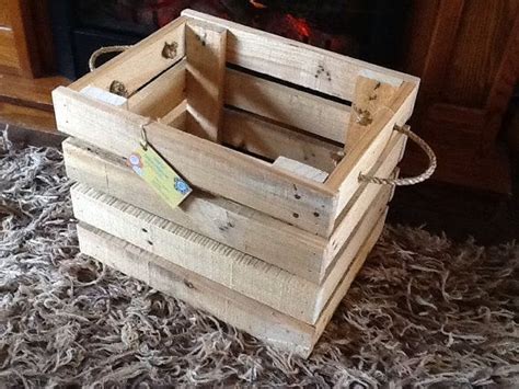 Upcycled Pallet Crate Box Repurpose Pallets Pallet Crafts Pallet Crates