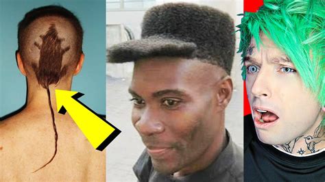 Hair Jordan Reacts To Crazy Haircut Fails Worst Ideas Ever Youtube