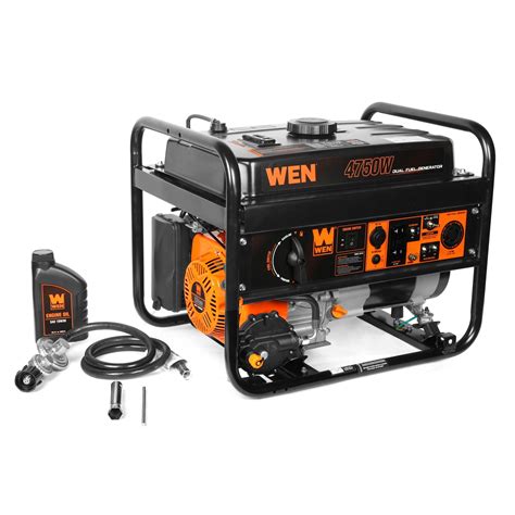 Wen Df472 4750 Watt 120 Volt240 Volt Dual Fuel Portable Generator