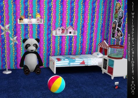 Sims 4 Ccs The Best Childrens Room Wallpaper By Hellen