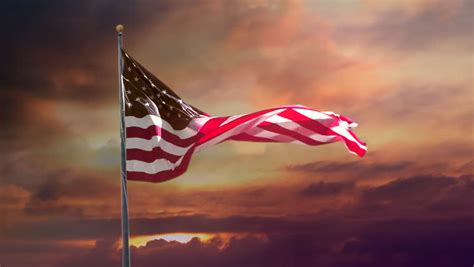 American Flag Slow Motion Celebrate Usa Stock Footage Video 100