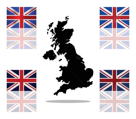 great britain map with flag british isles illustration flag vector british isles illustration