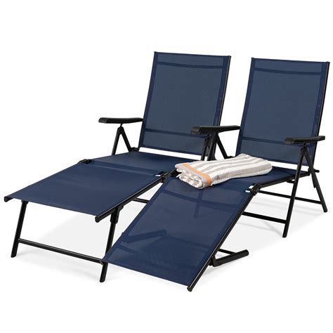 Buy Best Choice Products Set Of 2 Outdoor Patio Chaise Lounge Chair