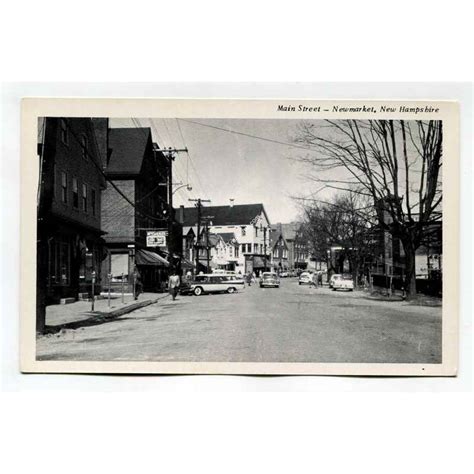Main Street Newmarket New Hampshire Postcard