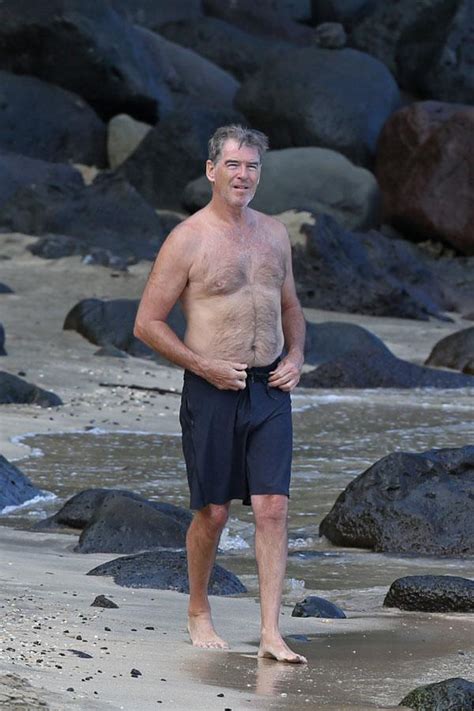 A Sea Of Love Shirtless Pierce Brosnan And Wife Keely Shaye Smith Heat