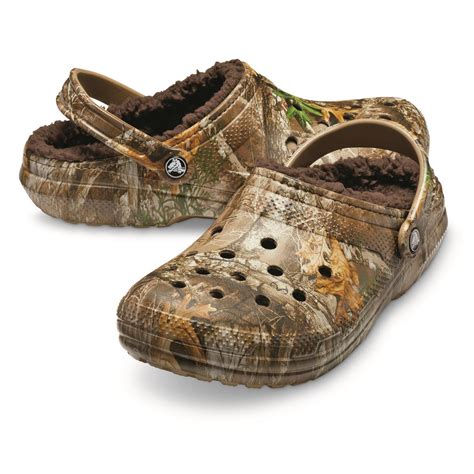 Array of colors & prints · crocs™ guarantee · lightweight and comfy Crocs Lined Camo Clogs - 705117, Casual Shoes at Sportsman ...