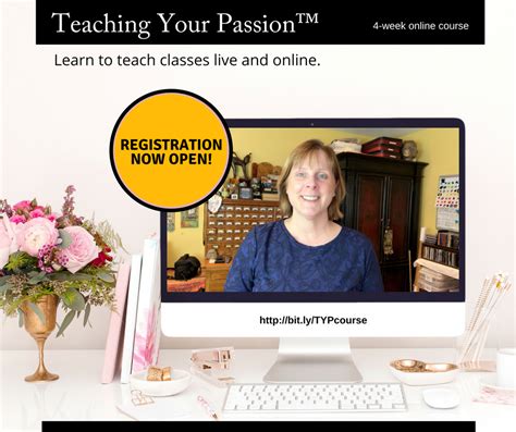 Alternatively, a course placed in your backpack with an open status may change to closed before you register. Registration is open for my Teaching Your Passion™ course ...