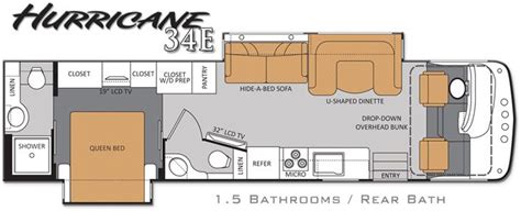 Rv 2 Bathroom Floor Plans Have Two Bathrooms 1 5 Bath One Rear