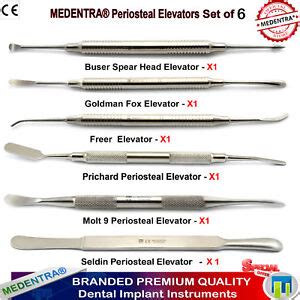 Pcs Periosteal Implant Elevators Sinus Lifting Dental Perio Gum Surgery Kit Lab