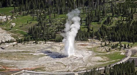Men Face Charges For Walking On Old Faithful Geyser Montana Public Radio