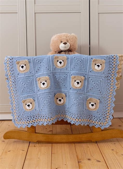 Bear Crochet Baby Blanket Cute And Easy Tutorial Maisie And Ruth