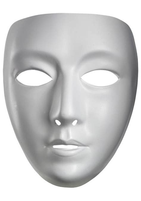 Blank Female Drama Mask Cheap Blank Halloween Masks