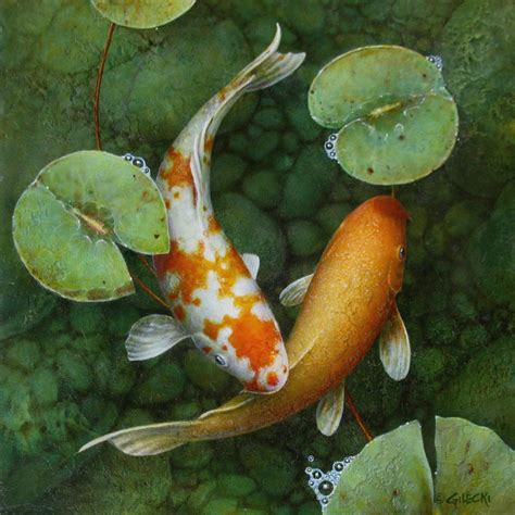 Original Koi Fish Paintings Archives Koi Fish Paintings By Terry Gilecki
